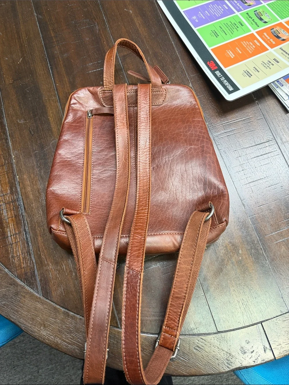 Leather Brown Men’s Backpack - Classic Tan Carry